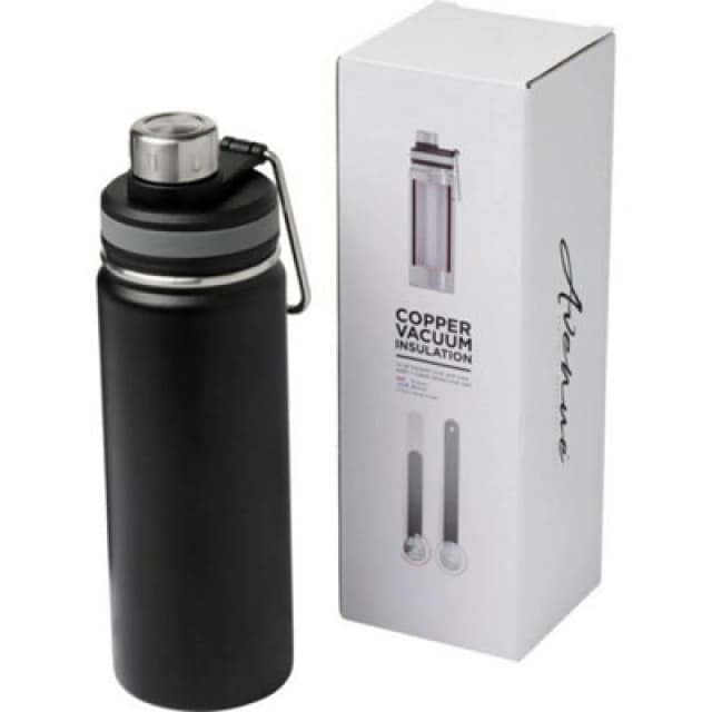 Avenue Avenue Gessi Vacuum Insulated Sport Bottle in Black One Size Unisex 5059444647901