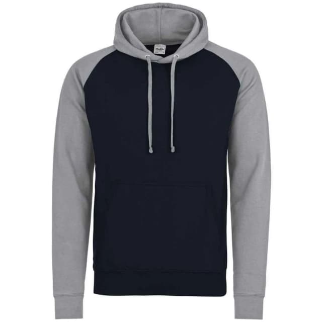 AWDis AWDis Men Baseball Hoodie in Navy Size: Small Navy S Male 5063527836601