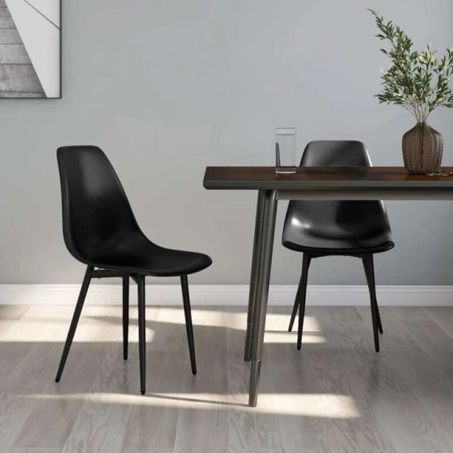 VIDAXL Dining Chairs 2 pcs Black pp Vidaxl 8720286645079