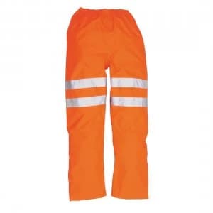Oxford Weave 300D Class 2 GO/RT Hi Vis Traffic Trousers Orange 2XL