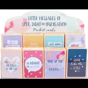 Set of 96 Little Messages Of Inspiration Pocket Cards And Display