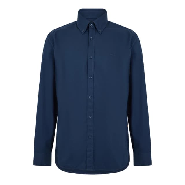 Boss Boss Rickert M 10275448 01 Oxford Shirt Mens Open Blue male S