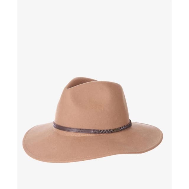 Barbour Tack Fedora Camel female Medium