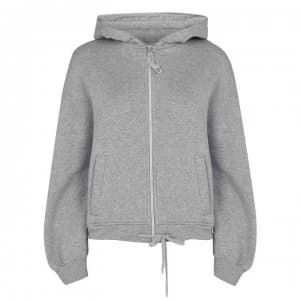 Ugg Half Moon Zip Through Hoodie - Grey Heather