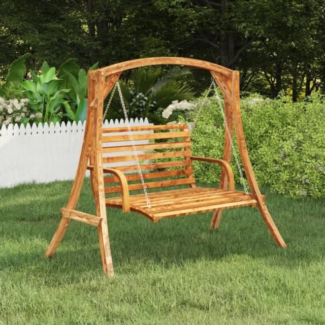 VIDAXL Swing Frame Solid Bent Wood with Teak Finish Vidaxl 8720286167250
