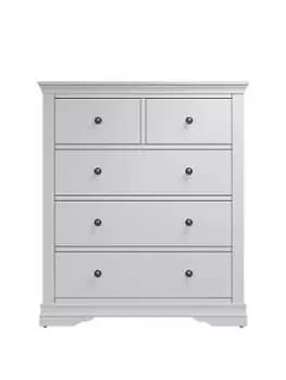 K-Interiors Dunbar Ready Assembled Solid Wood 2 + 3 Drawer Chest