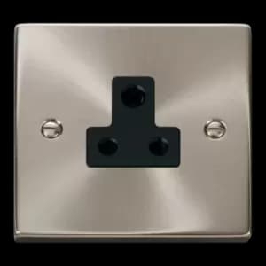 Click Scolmore Deco 5A Round Pin Socket - VPSC038BK