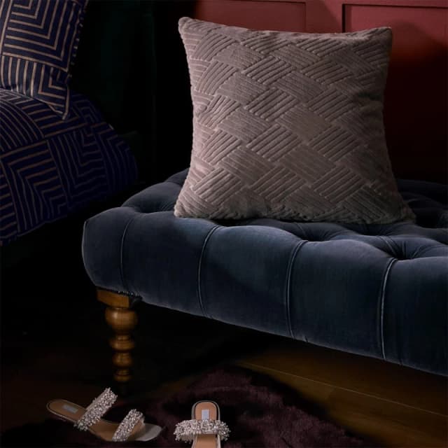 Biba Biba Faux Fur Cushion - Grey Grey One Size