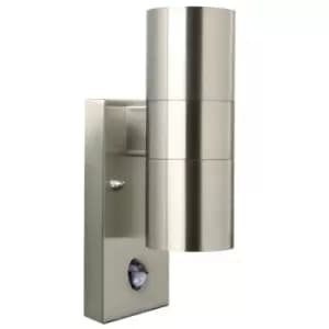 Tin Up & Down Wall Lamp Stainless Steel, GU10, IP54