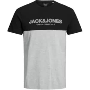 Jack and Jones Blocking Tee Plus Size - Black