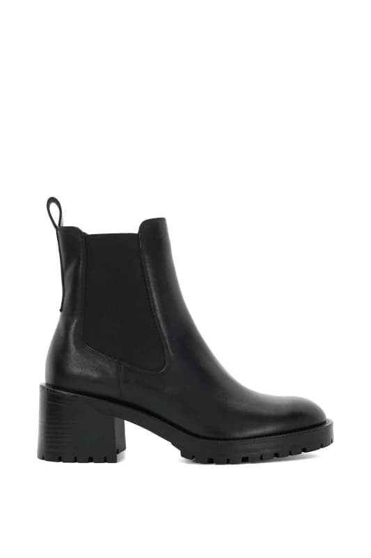 Dune London Womens 'Positivity' Leather Ankle Boots in Black Size: 3 Black Female 3