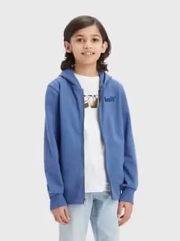 Kids Logo Full Zip Hoodie - Blue