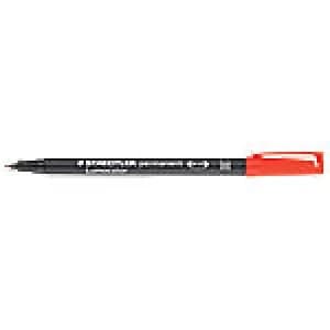 Staedtler Lumocolor OHP and CD Pens Permanent Medium Red, Pack Of 10