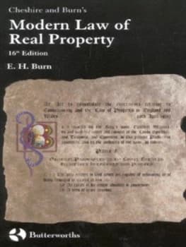Cheshire and Burns Modern Law of Real Property by E. H Burn Book