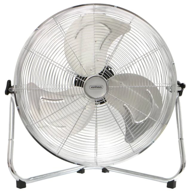 Vonhaus Floor Fan 20 Inch, Portable Electric Cooling Fan For Any Space, Cools Home, Gym, Office, Bedrooms & More With 3 Speeds