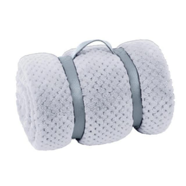 1000 Mile 1000 Mile Grey Soft Cosy Fleece 130x160cm in Light Grey Light Grey One Size Unisex 5412416185861