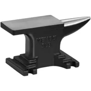 VEVOR Single Horn Anvil, 8.8Lbs Cast Steel Anvil, High Hardness Rugged Round Horn Anvil Blacksmith, Compact Design and Stable Base, Forge Tools and