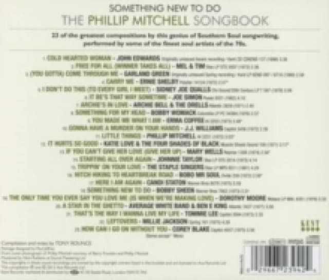 Something New to Do: The Phillip Mitchell Songbook CD / Album