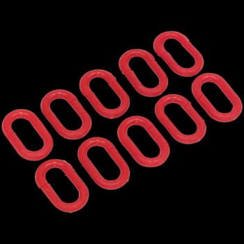 Sealey 10 Piece Red Plastic Chain Connector Set