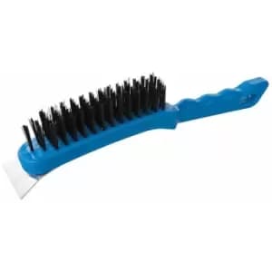 Silverline - Steel Wire Brush - 5 Row / Scraper