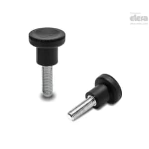 ELESA EKK Knurled knobs Technopolymer Threaded stud EKK.21 p-M5x20-C1