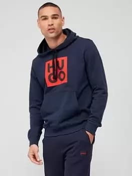 Hugo Daltorres Regular Fit Hoodie - Dark Blue