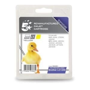 5 Star Office Brother LC1240 Yellow Ink Cartridge