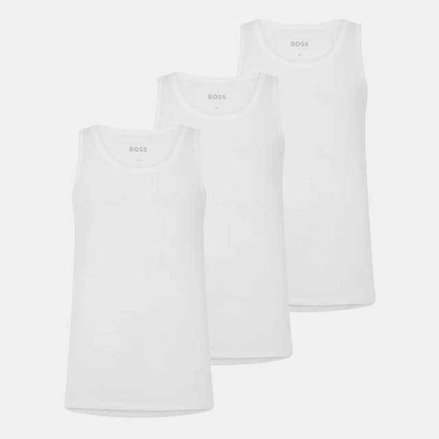 Boss 3-pack Tank Top Vests - White White XS
