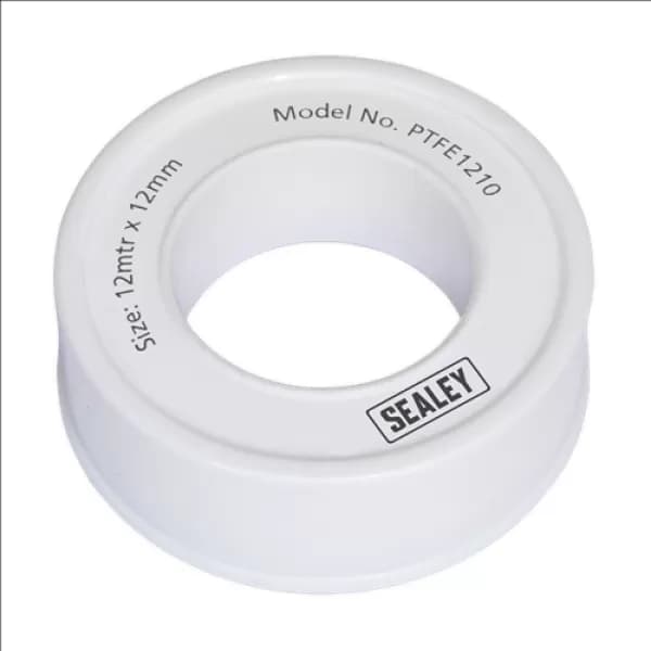 Genuine SEALEY PTFE1210 PTFE Thread Sealing Tape 12mm x 12mtr Pack of 10