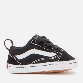 Vans Baby Old Skool Crib Trainers - Black/True White - UK 1 Baby
