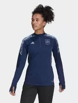 adidas Spain Condivo 21 Training Top, Dark Blue Size M Women