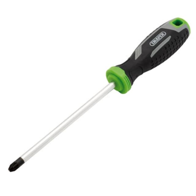 Draper 13375 Pozi Soft Grip Screwdriver, PZ3 x 150mm - 13375 13375