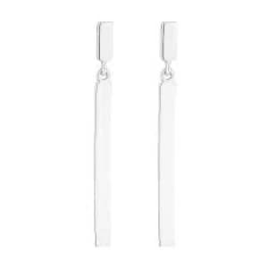 Simply Silver Sterling Silver 925 Silver Polished Bar Drop Earring
