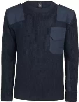 Brandit BW Pullover, blue Size M blue, Size M