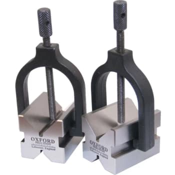 Oxford - 40X50X40MM Workshop Vee Blocks C/W Clamps