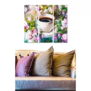 MDF784919179 Multicolor Decorative MDF Painting (3 Pieces)