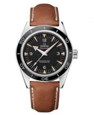 Omega Seamaster 300 Master Co-Axial 41mm Automatic Black Dial Leather Strap Mens Watch 233.32.41.21.01.002 233.32.41.21.01.002