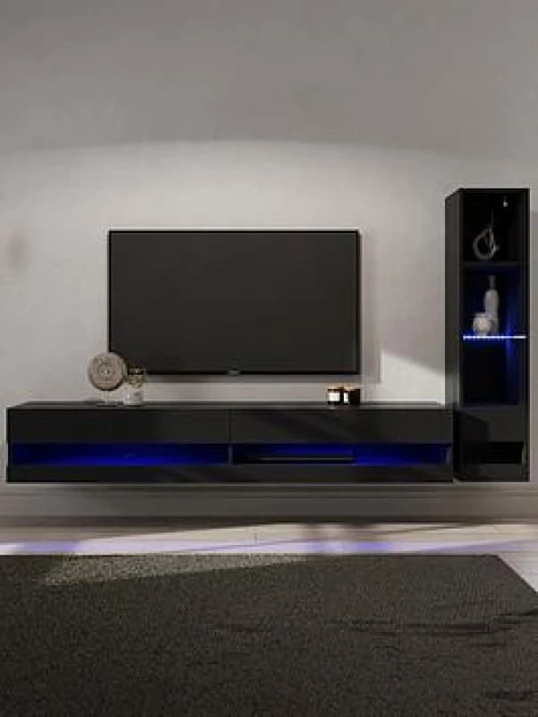 GFW GFW Galicia 2 Piece Furniture Set with 180cm - Black