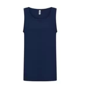 Casual Classics Mens Ringspun Vest Top (S) (Navy)