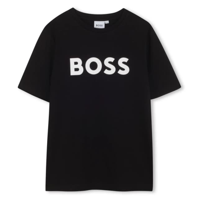Boss Boss Boss Large Logo T-Shirt Juniors - Black 5 - 6 Years Male
