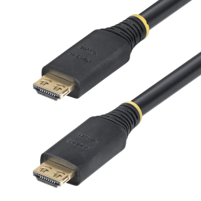 StarTech.com StarTech.com HDMI2-CABLE-GRIP-15M HDMI cable HDMI Type A (Standard) Black HDMI2-CABLE-GRIP-15M