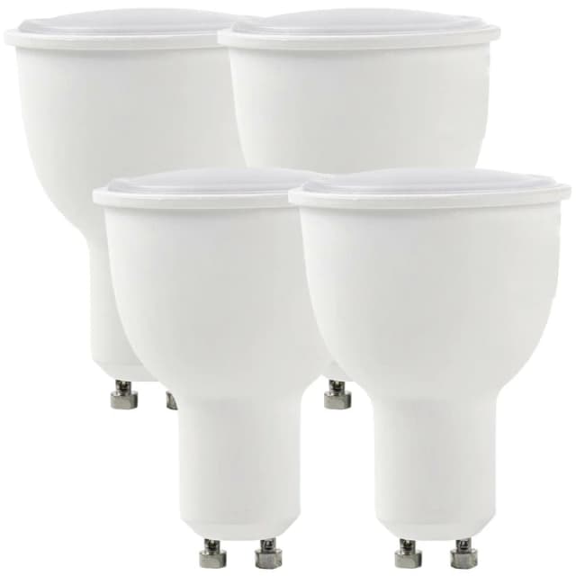 Loops 4x WiFi Colour Changing LED Light Bulb 4.5W GU10 Warm Cool White Dimmable Lamp White