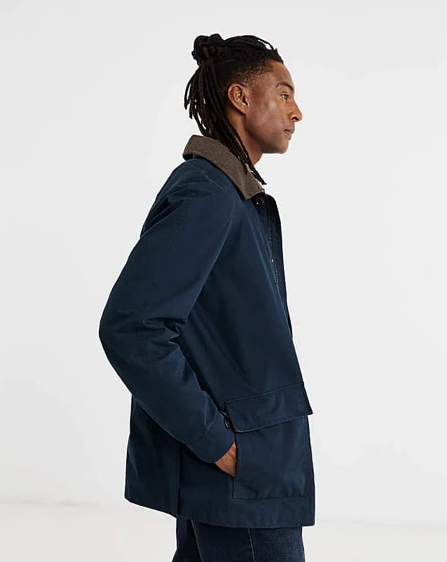 Timberland Timberland Waterproof Cotton Barn Coat Navy - Timberland - Size: L42/44 Navy Male L42/44 TL34403