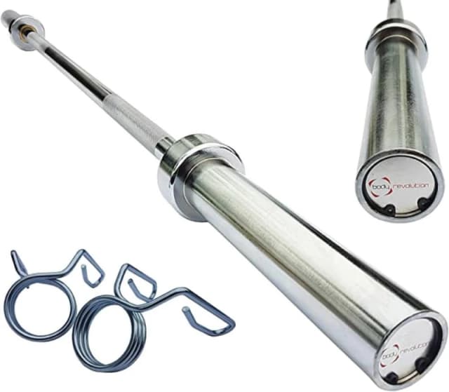 Monstershop Body Revolution Olympic Barbell Bar 7ft in Silver Silver Unisex