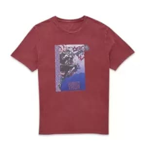 Marvel Thor - Love and Thunder Mighty Thor Reach Unisex T-Shirt - Burgundy Acid Wash - L