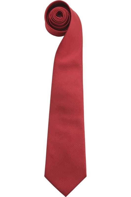 Premier Premier Men “ColoursPlain Fashion Business Tie in Red Red One Size Male 5055805453181