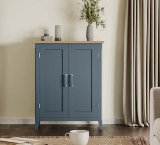 Baumhaus Signature Blue Shoe Storage Cupboard