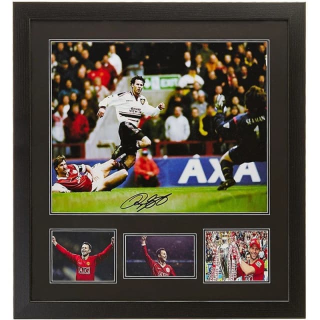 AllStarSignings Ltd Ryan Giggs signed & framed Manchester United photo Red unisex One Size