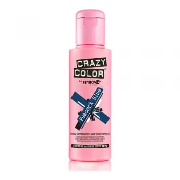 Crazy Color Semi Permanent Hair Color Cream Peacock Blue 45