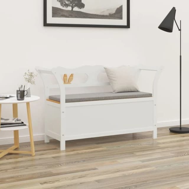 VIDAXL Vidaxl - Bench White 107x45x75.5cm Solid Wood Fir 8720845675110